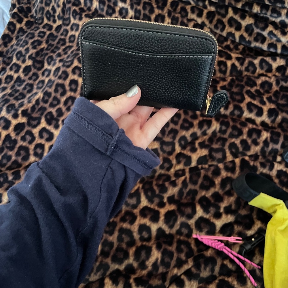 Coach Black Wallet with Gold Accents - Picture 2 of 3